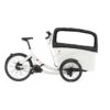 Triobike Boxter in weiß mit 4-Sitzerdach von rechts