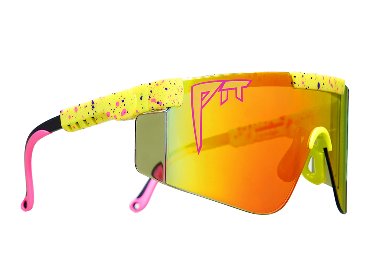 PV-GLA-0040_The_2000s_1993_1_ID_39131 Pit Viper 2000s 1993 mit bunten Gläsern und gelben gefleckten Gestell